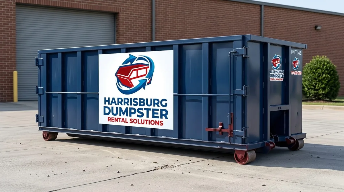 40 yard roll-off dumpster, the largest container available in Harrisburg, PA