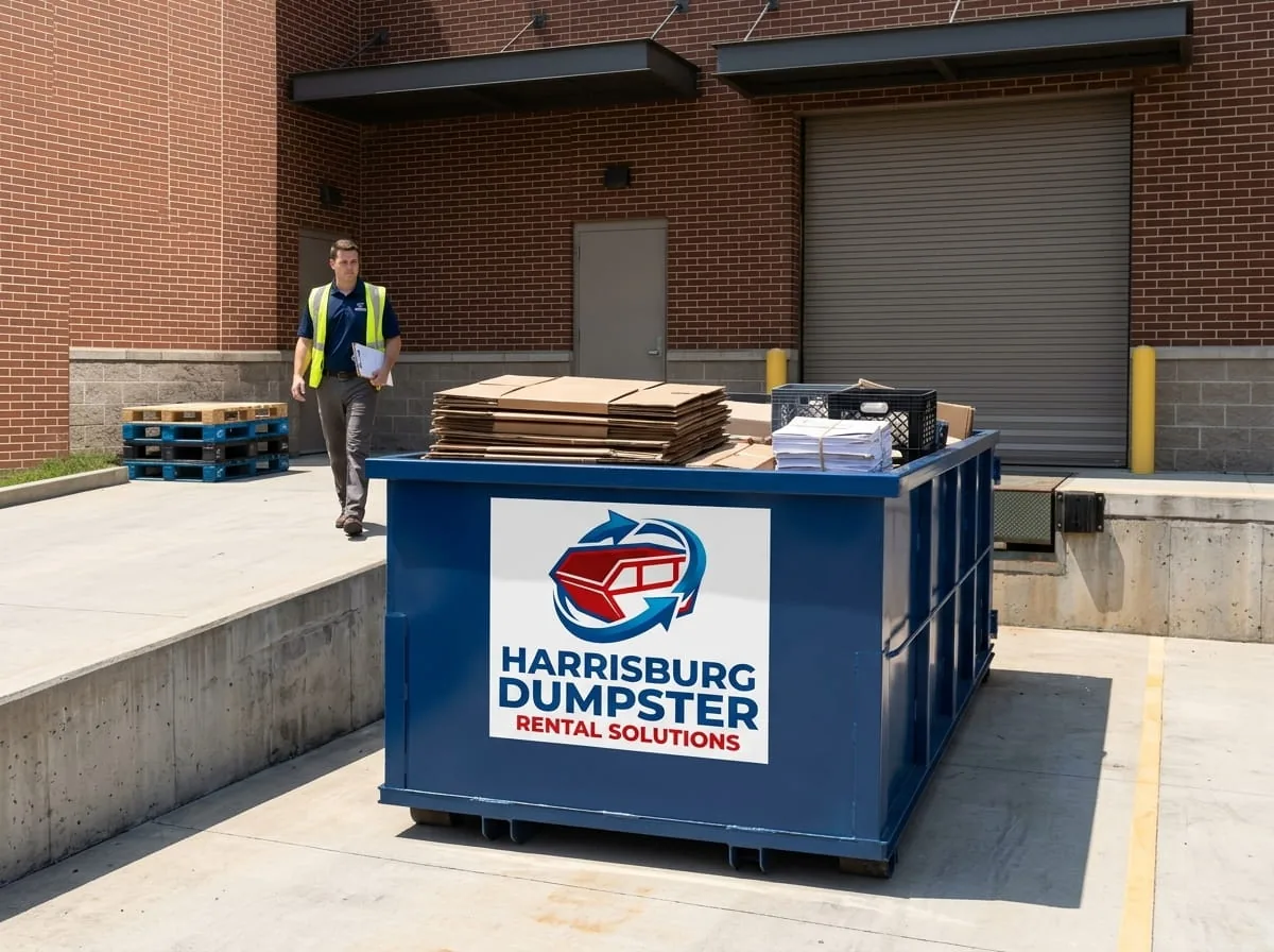 Commercial roll-off dumpster serving Linglestown, PA