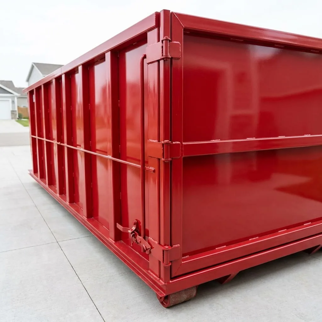 Clean empty roll-off dumpster ready for delivery in Harrisburg, PA